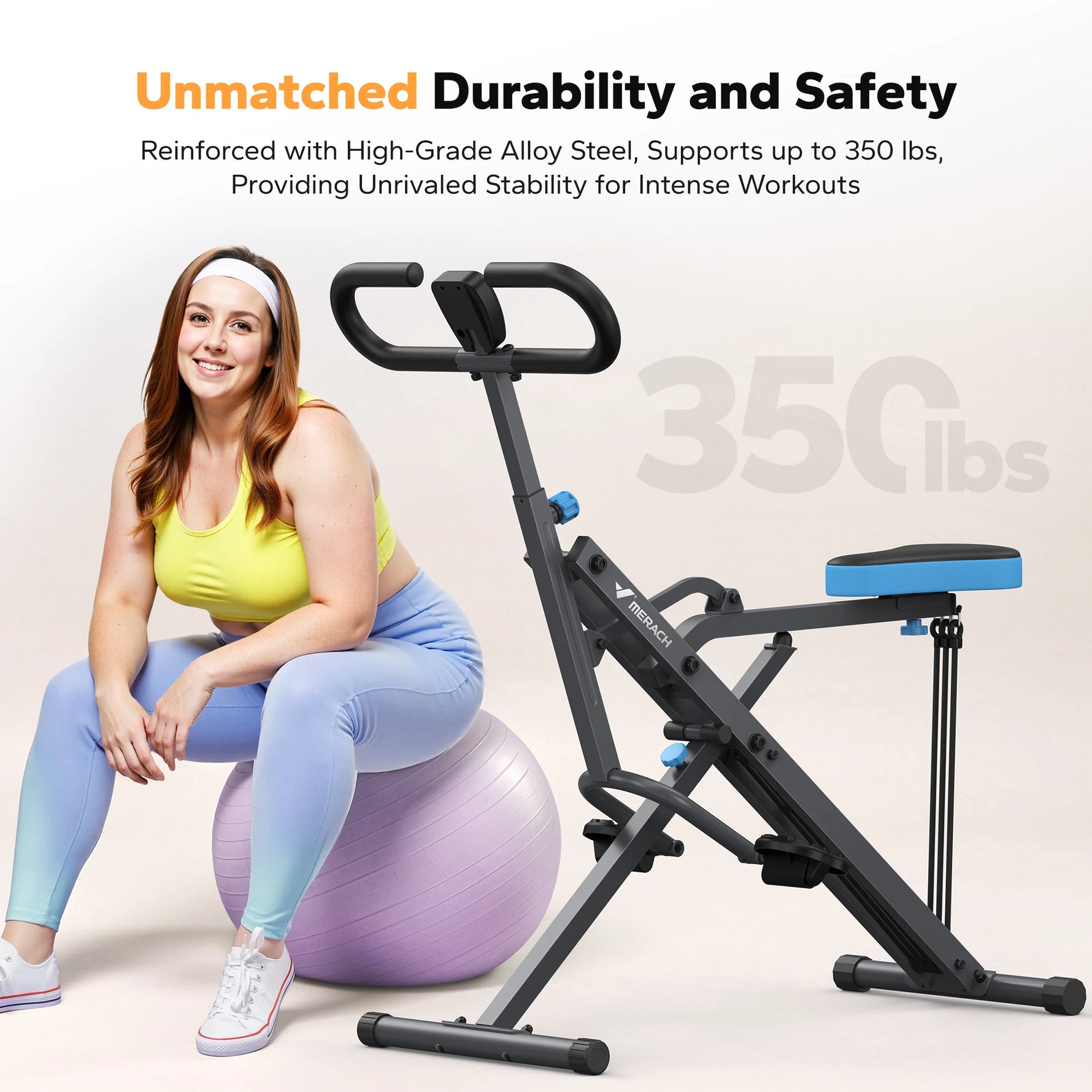 Machine de Squat 2-en-1 MERACH - Squat & Rowing Pliable