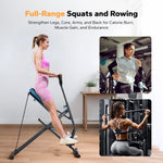 Machine de Squat 2-en-1 MERACH - Squat & Rowing Pliable