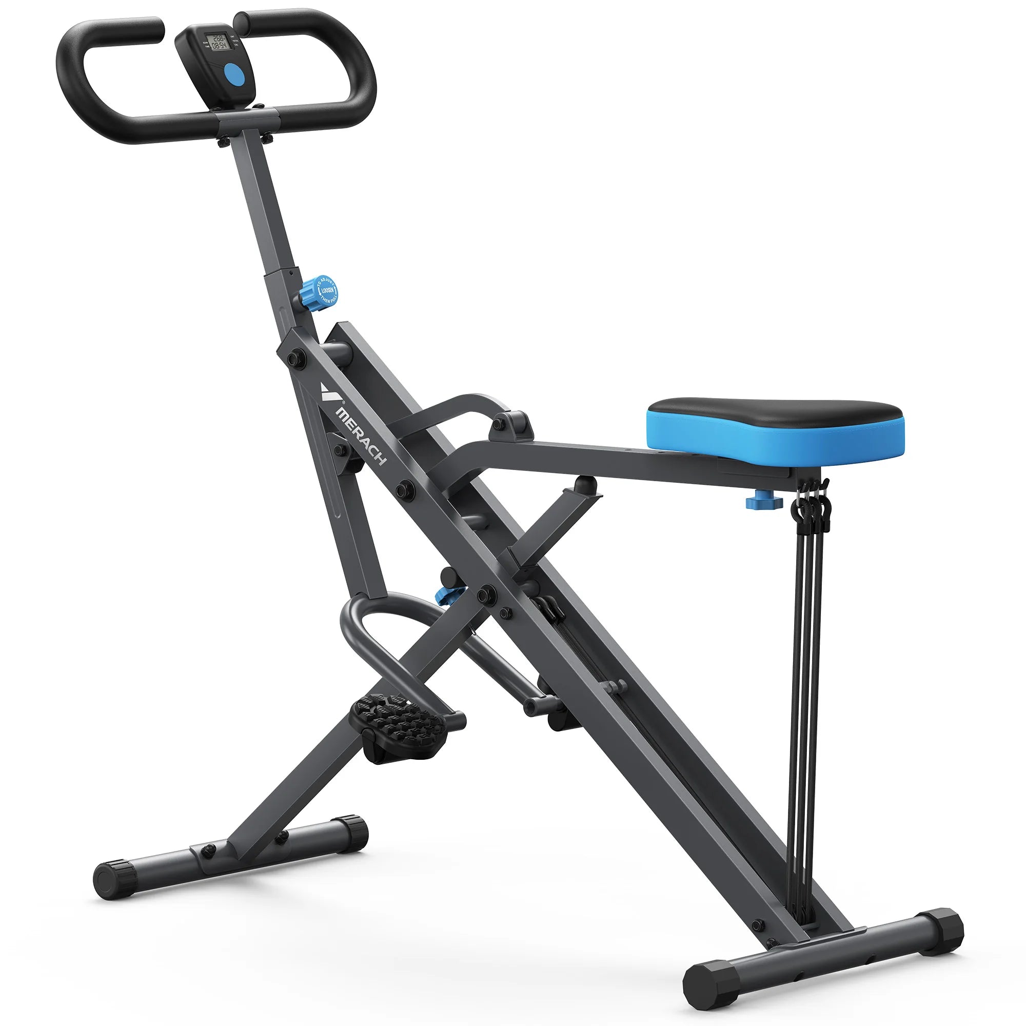 Machine de Squat 2-en-1 MERACH - Squat & Rowing Pliable