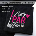 Serviette de Golf Brodée Microfibre Premium - Cadeau Golfeur