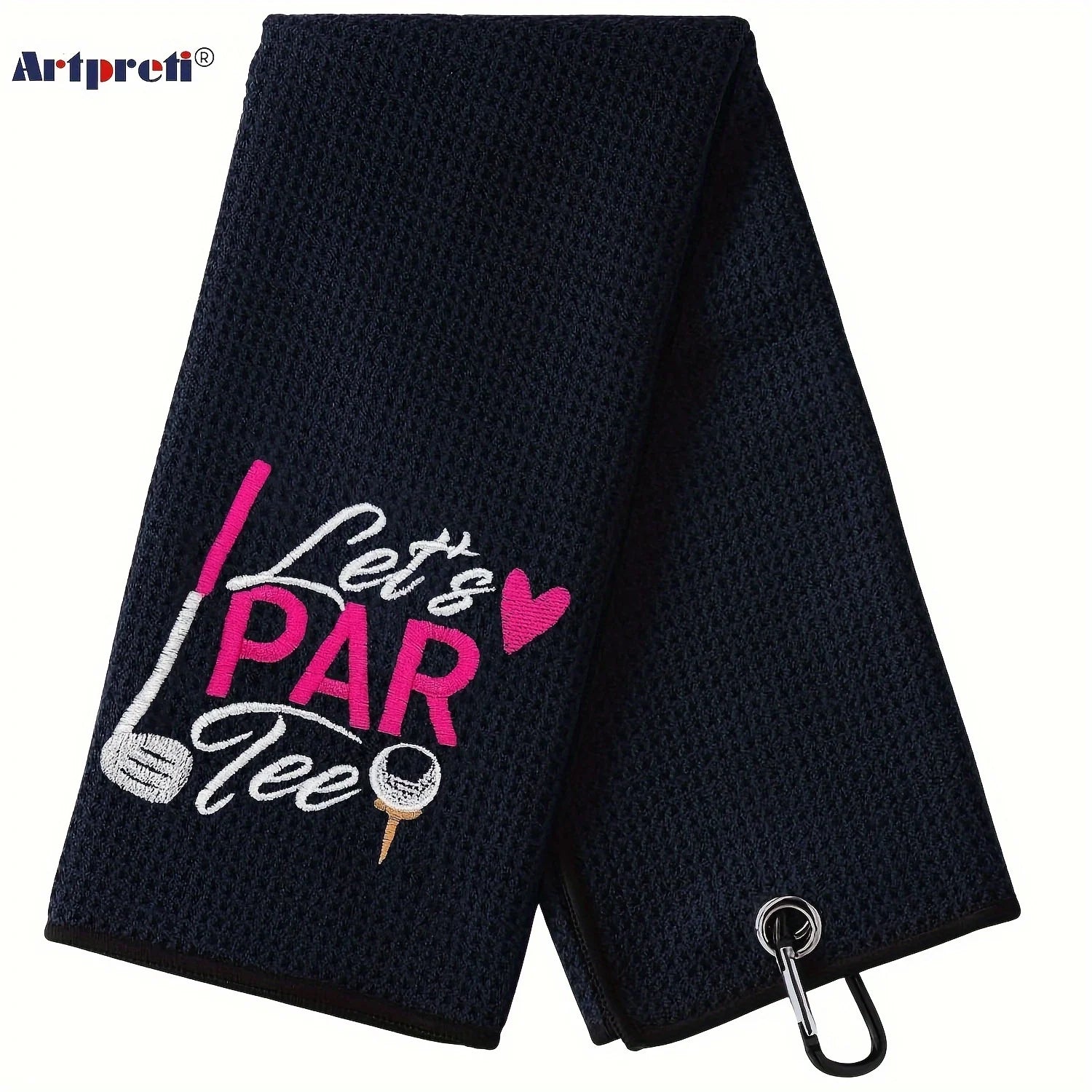 Serviette de Golf Brodée Microfibre Premium - Cadeau Golfeur