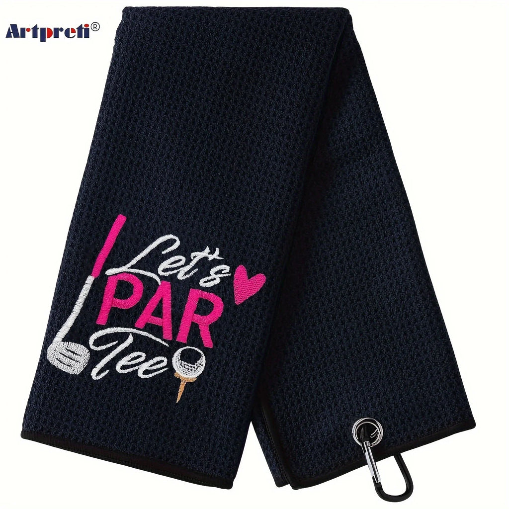 Serviette de Golf Brodée Microfibre Premium - Cadeau Golfeur