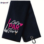 Serviette de Golf Brodée Microfibre Premium - Cadeau Golfeur