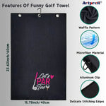 Serviette de Golf Brodée Microfibre Premium - Cadeau Golfeur